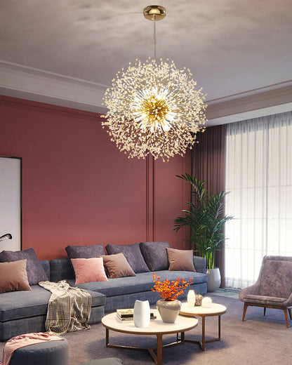 Crystal Chandelier - Dandelion Sparkle