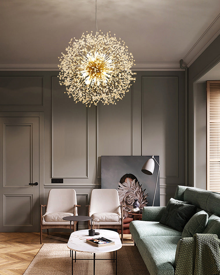 Crystal Chandelier - Dandelion Sparkle