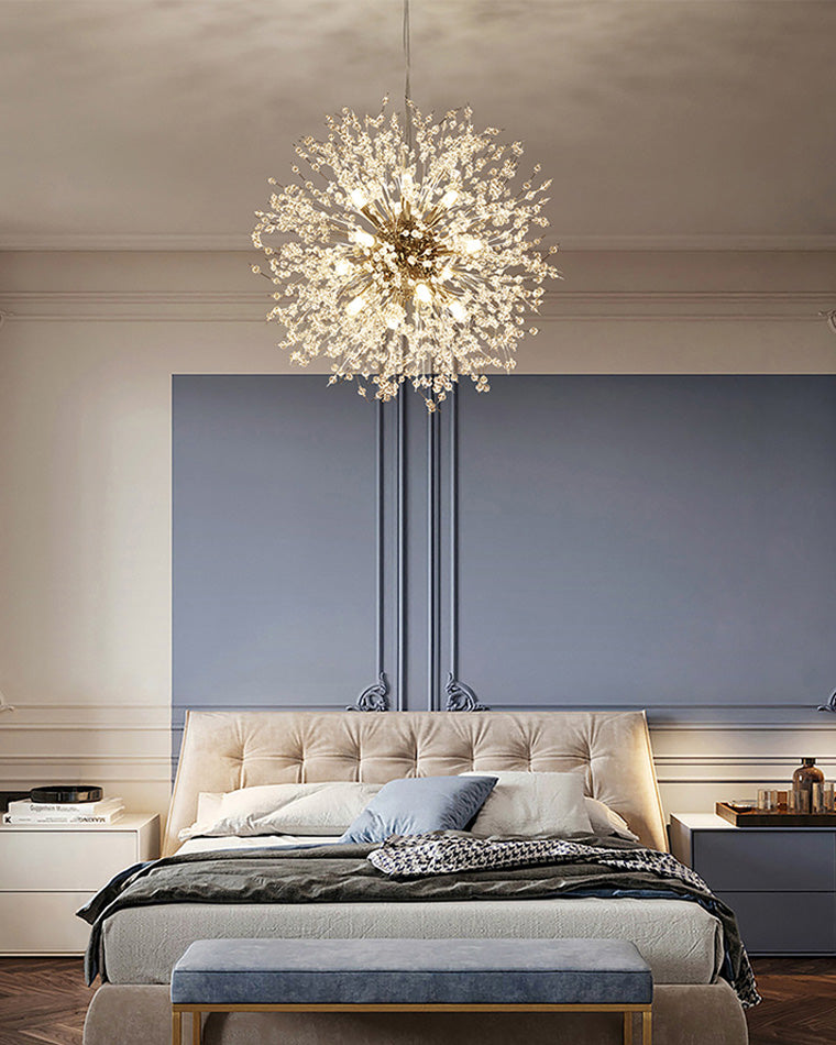 Crystal Chandelier - Dandelion Sparkle