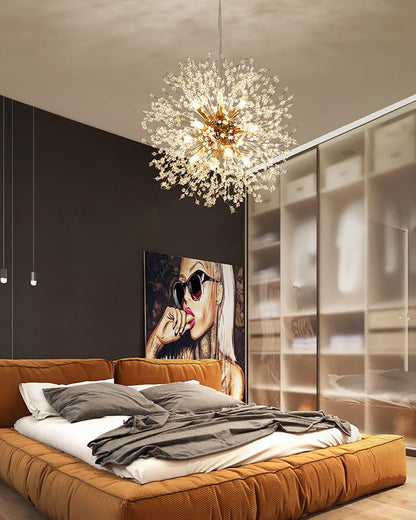 Crystal Chandelier - Dandelion Sparkle