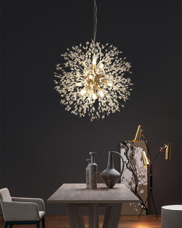 Crystal Chandelier - Dandelion Sparkle