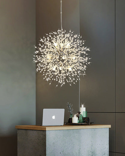 Crystal Chandelier - Dandelion Sparkle