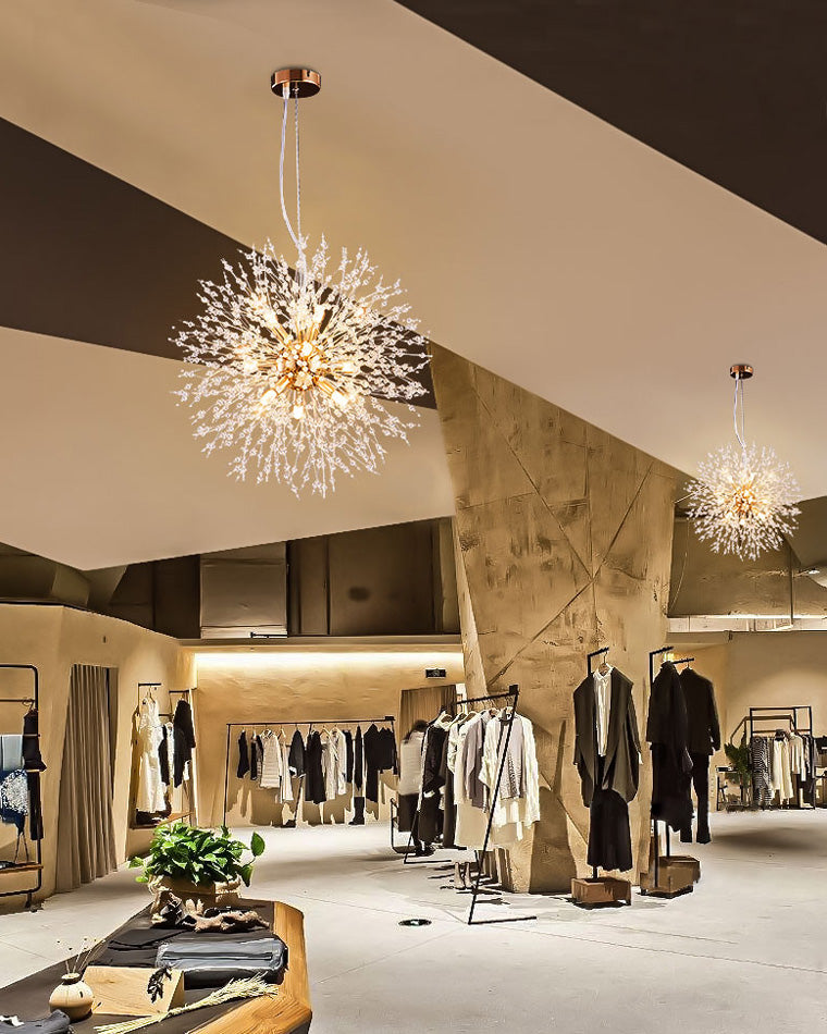 Crystal Chandelier - Dandelion Sparkle