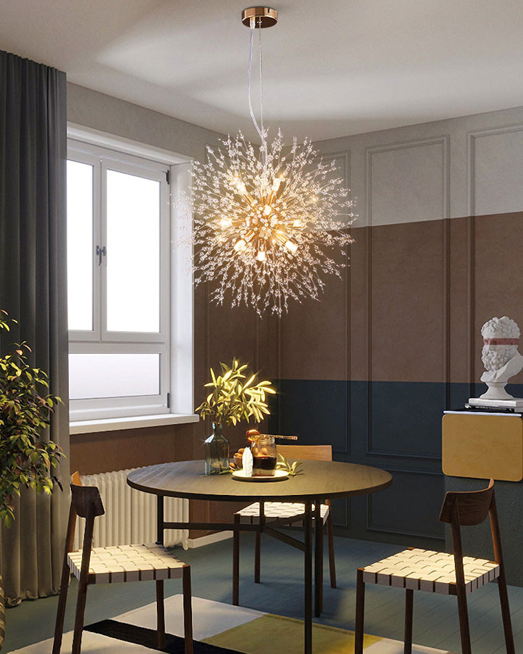 Crystal Chandelier - Dandelion Sparkle