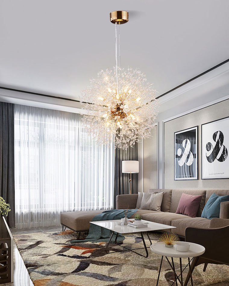 Crystal Chandelier - Dandelion Sparkle