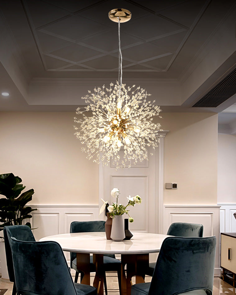 Crystal Chandelier - Dandelion Sparkle