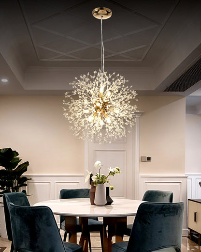 Crystal Chandelier - Dandelion Sparkle