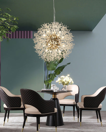 Crystal Chandelier - Dandelion Sparkle