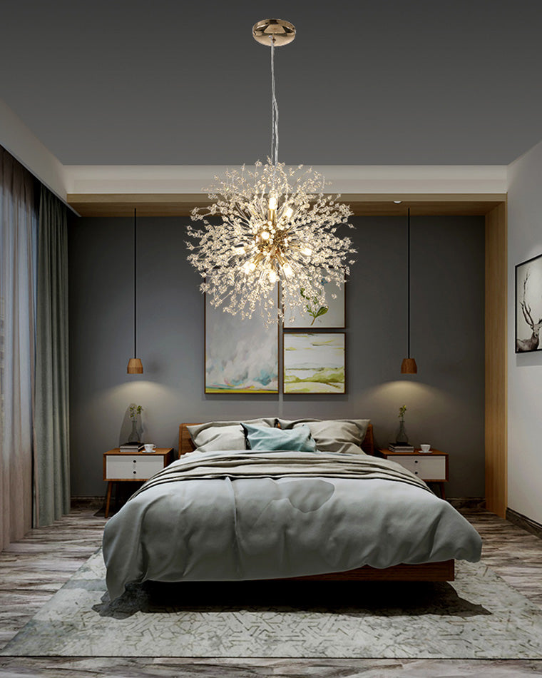 Crystal Chandelier - Dandelion Sparkle