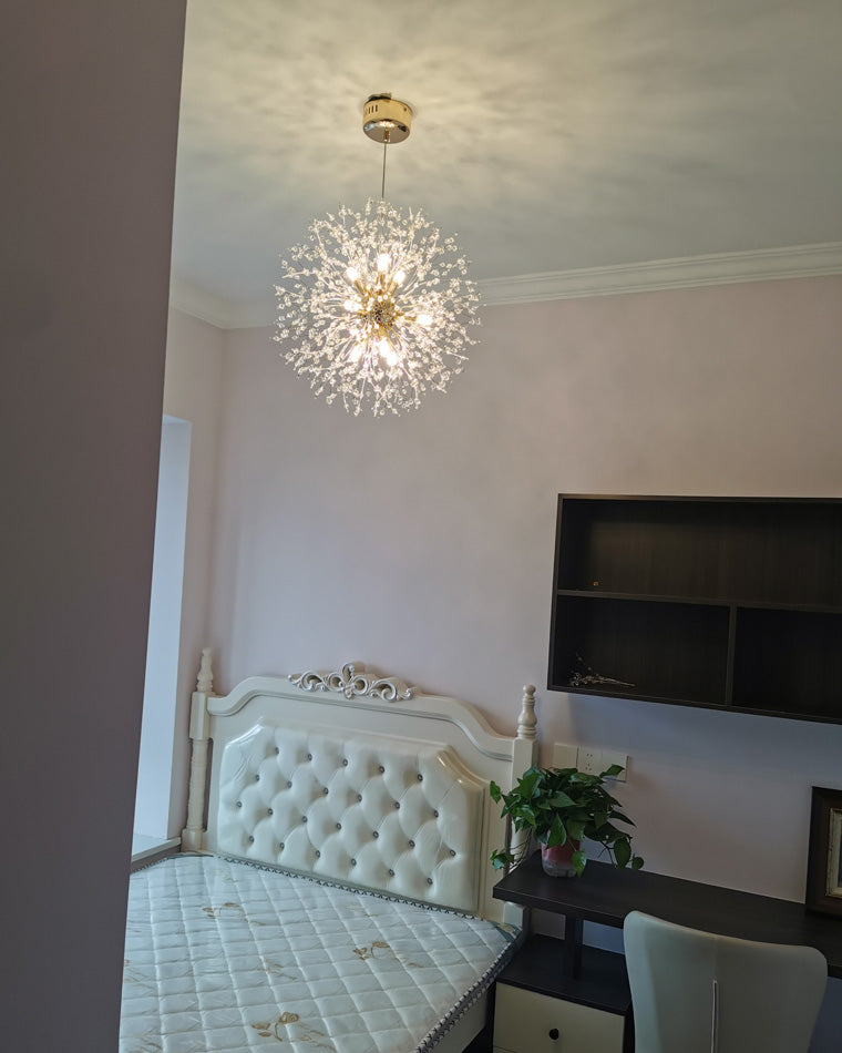 Crystal Chandelier - Dandelion Sparkle