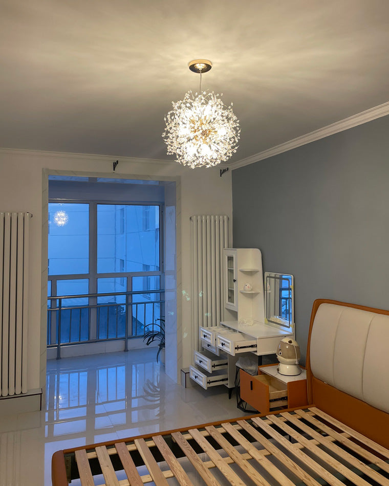 Crystal Chandelier - Dandelion Sparkle
