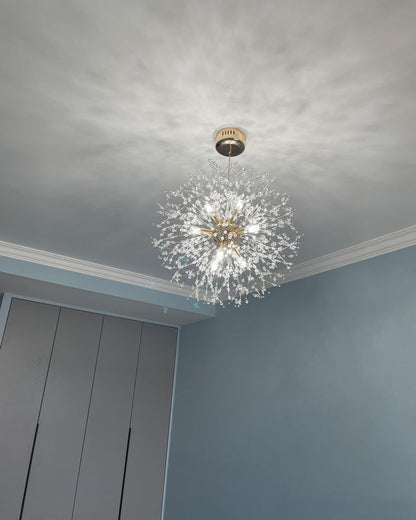 Crystal Chandelier - Dandelion Sparkle
