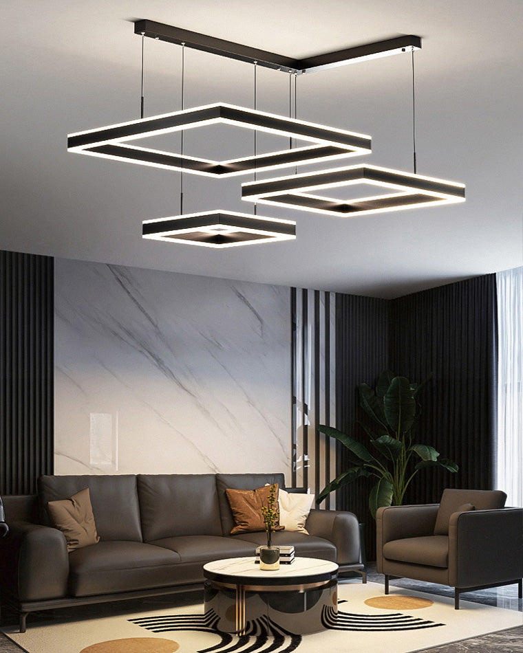 Square Cascade Chandelier