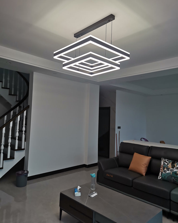 Square Cascade Chandelier