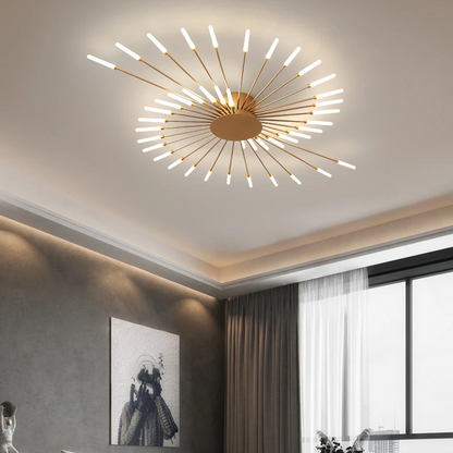 Recessed Ceiling Light with Glowing Star Effect