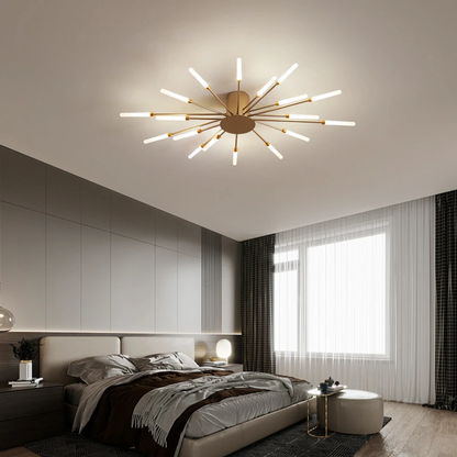 Recessed Ceiling Light with Glowing Star Effect