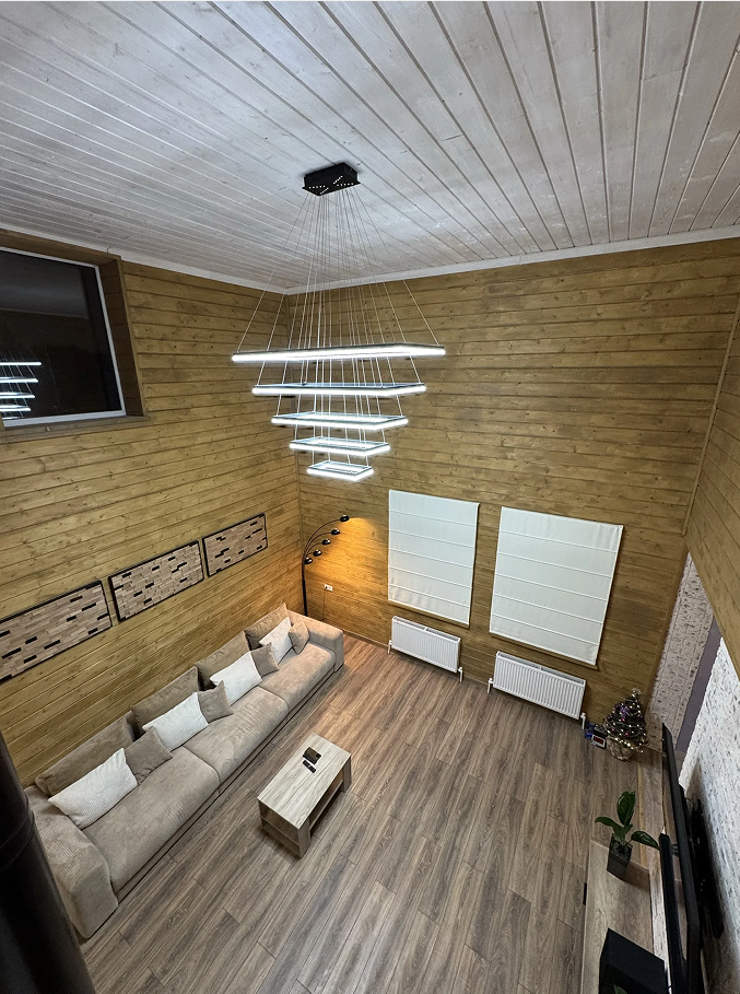 Multi-Tier Rectangular Chandelier - Strategic Lighting