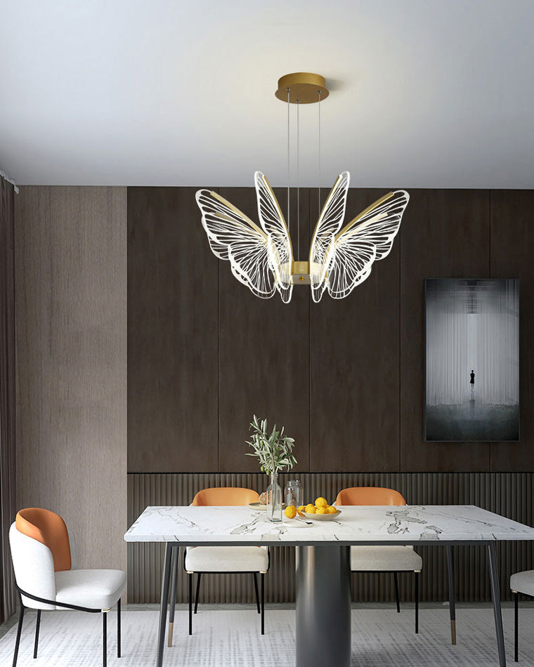 Transparent Butterfly Chandelier