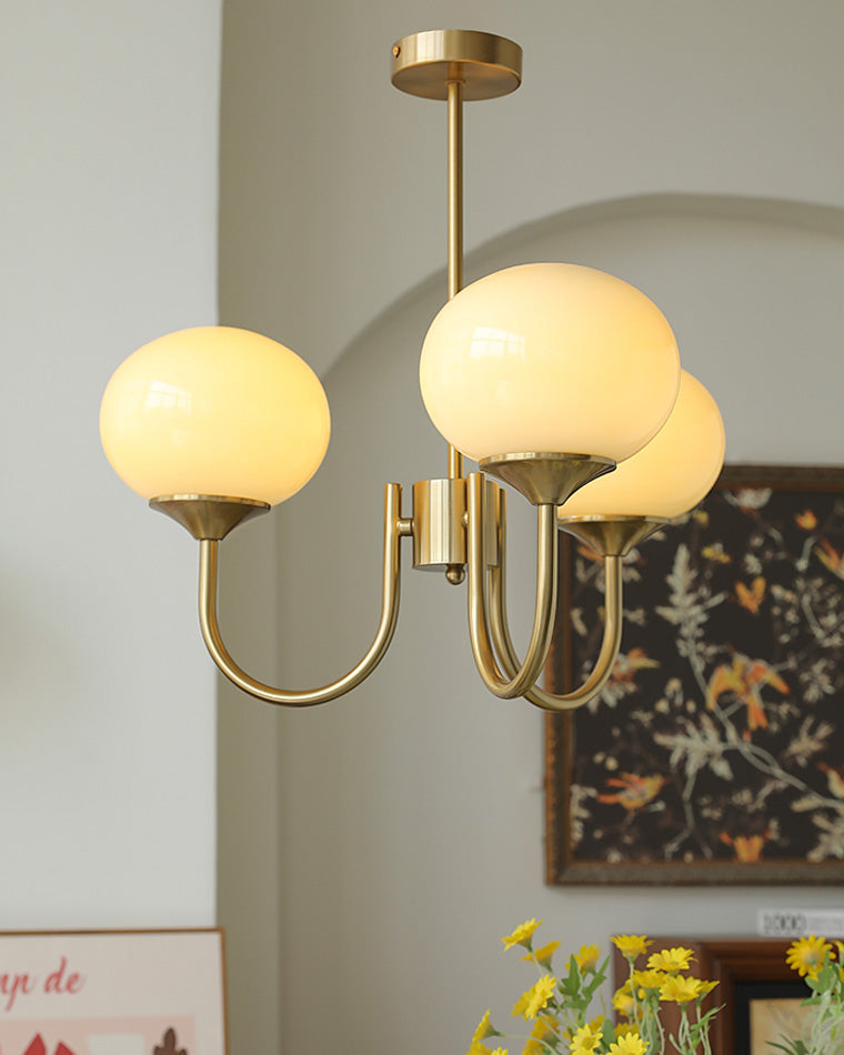 Pink Glass Bubble Chandelier - Glamour Rose