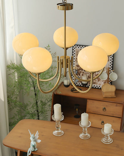 Pink Glass Bubble Chandelier - Glamour Rose
