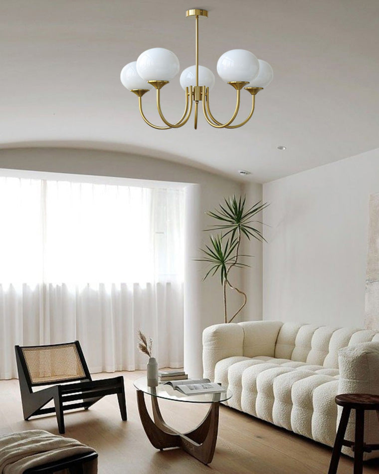 Pink Glass Bubble Chandelier - Glamour Rose