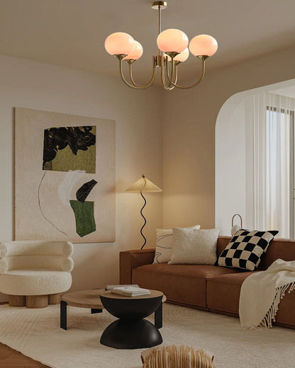 Pink Glass Bubble Chandelier - Glamour Rose