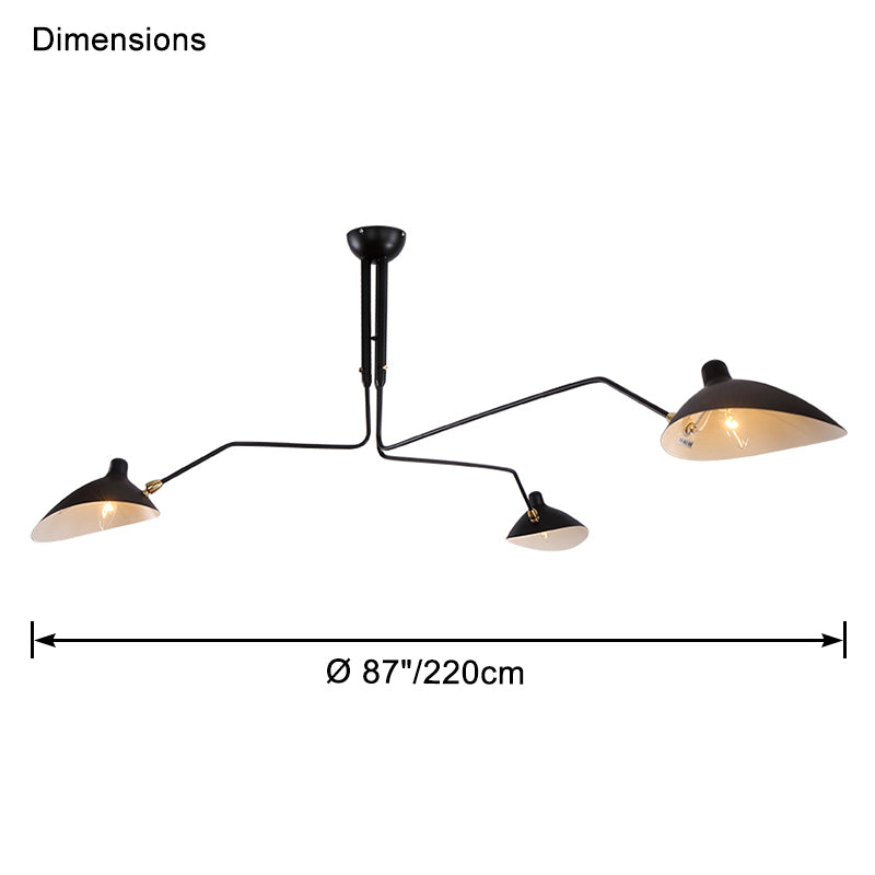 Semi-Flush Mount Ceiling Light - Arms