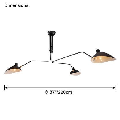 Semi-Flush Mount Ceiling Light - Arms