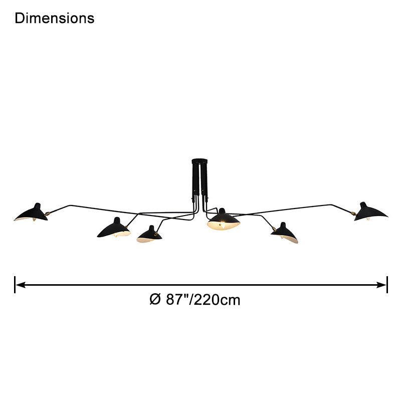 Semi-Flush Mount Ceiling Light - Arms