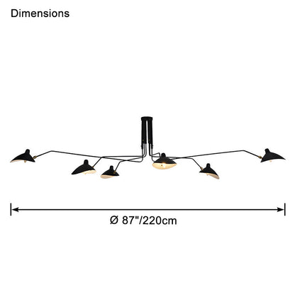 Semi-Flush Mount Ceiling Light - Arms