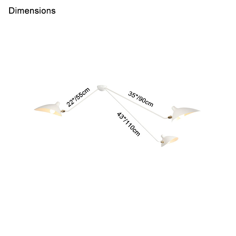 Semi-Flush Mount Ceiling Light - Arms