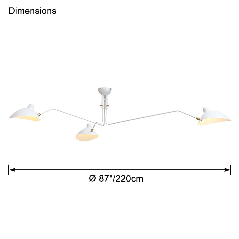 Semi-Flush Mount Ceiling Light - Arms