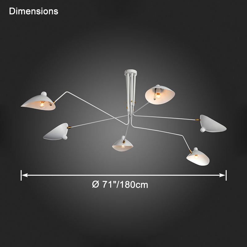 Semi-Flush Mount Ceiling Light - Arms