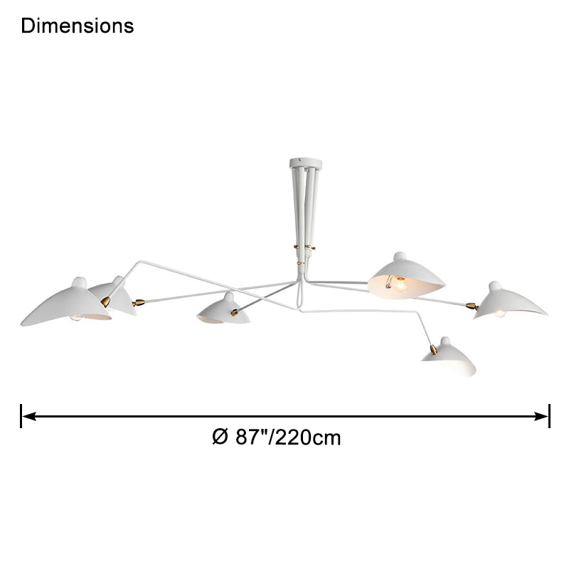 Semi-Flush Mount Ceiling Light - Arms