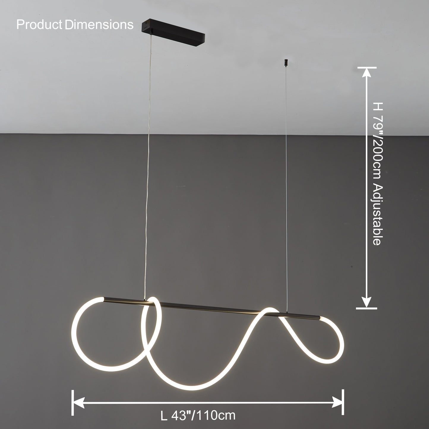 LED Linear Chandelier - LumeCord