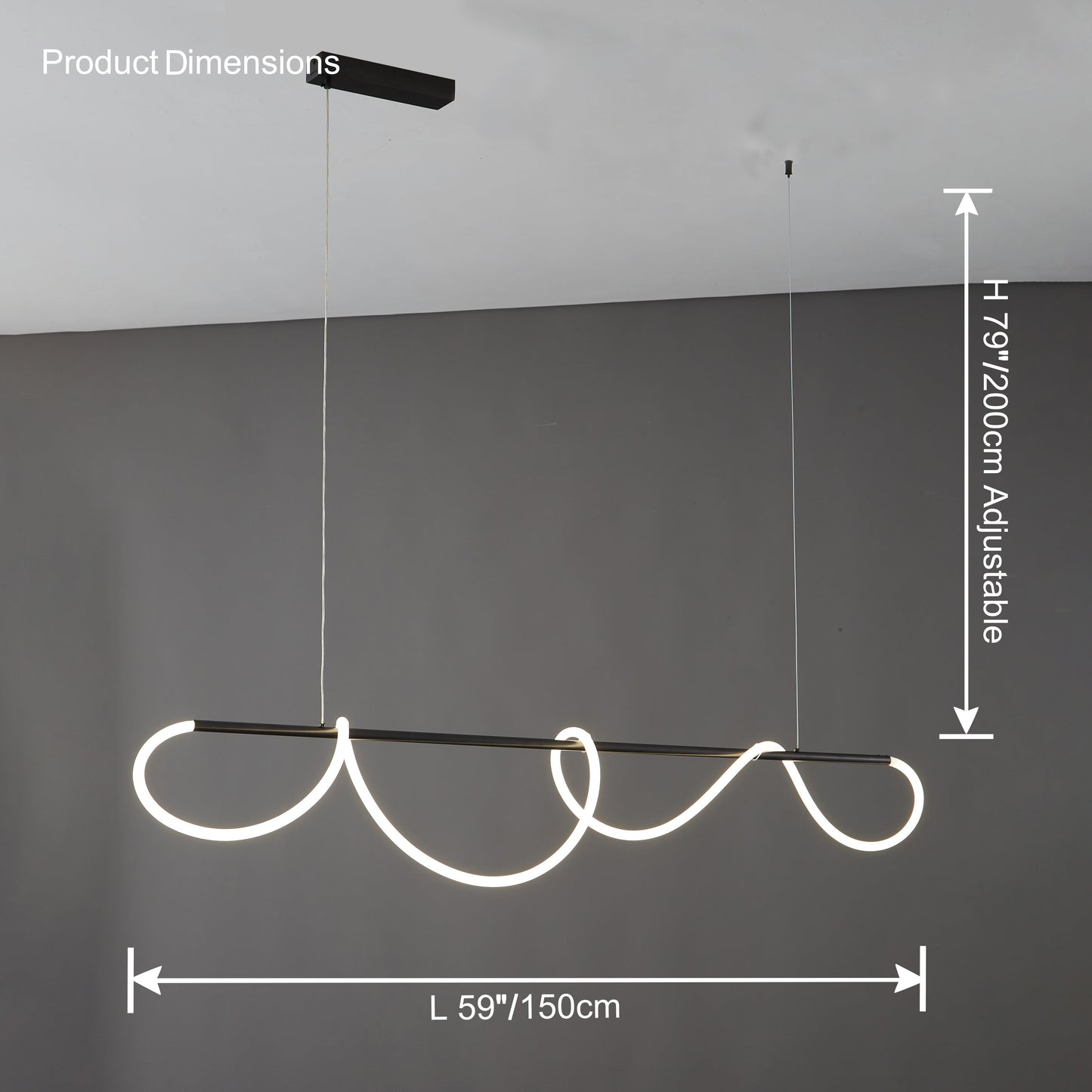 LED Linear Chandelier - LumeCord
