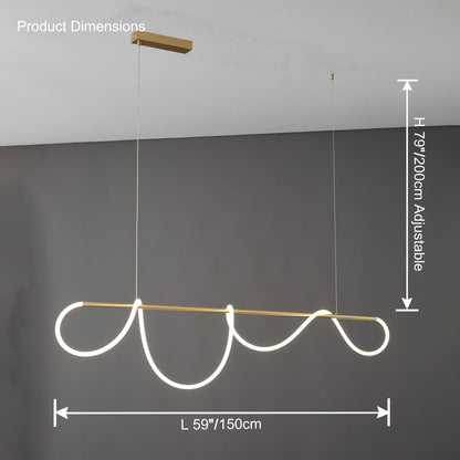 LED Linear Chandelier - LumeCord