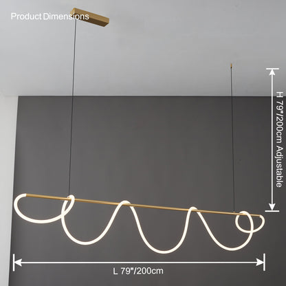 LED Linear Chandelier - LumeCord