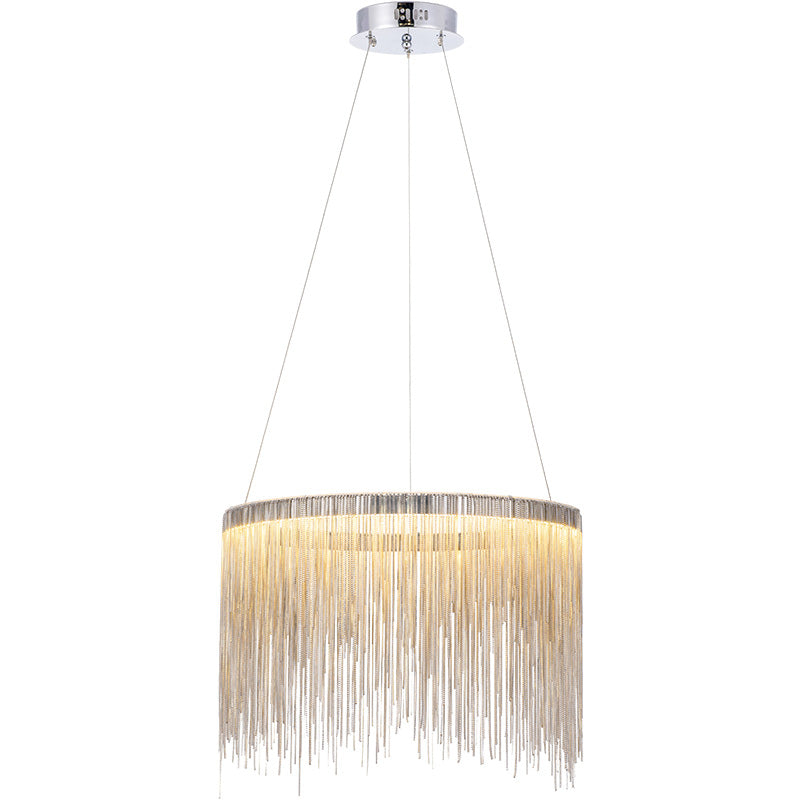 Round Chandelier - Fringed Shine
