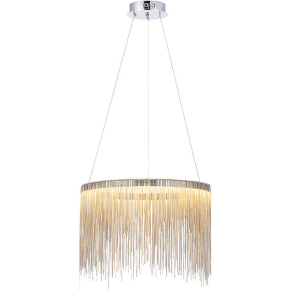 Round Chandelier - Fringed Shine
