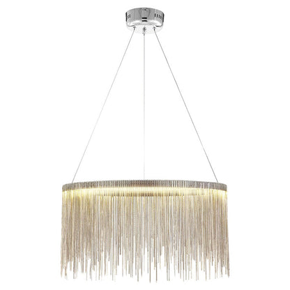 Round Chandelier - Fringed Shine