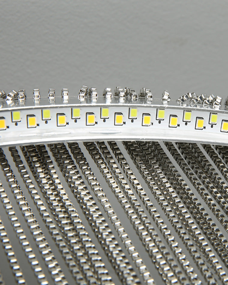 Round Chandelier - Fringed Shine