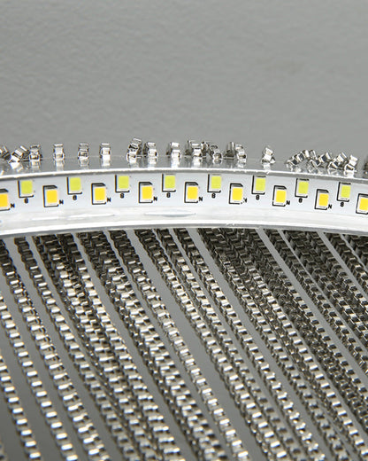 Round Chandelier - Fringed Shine