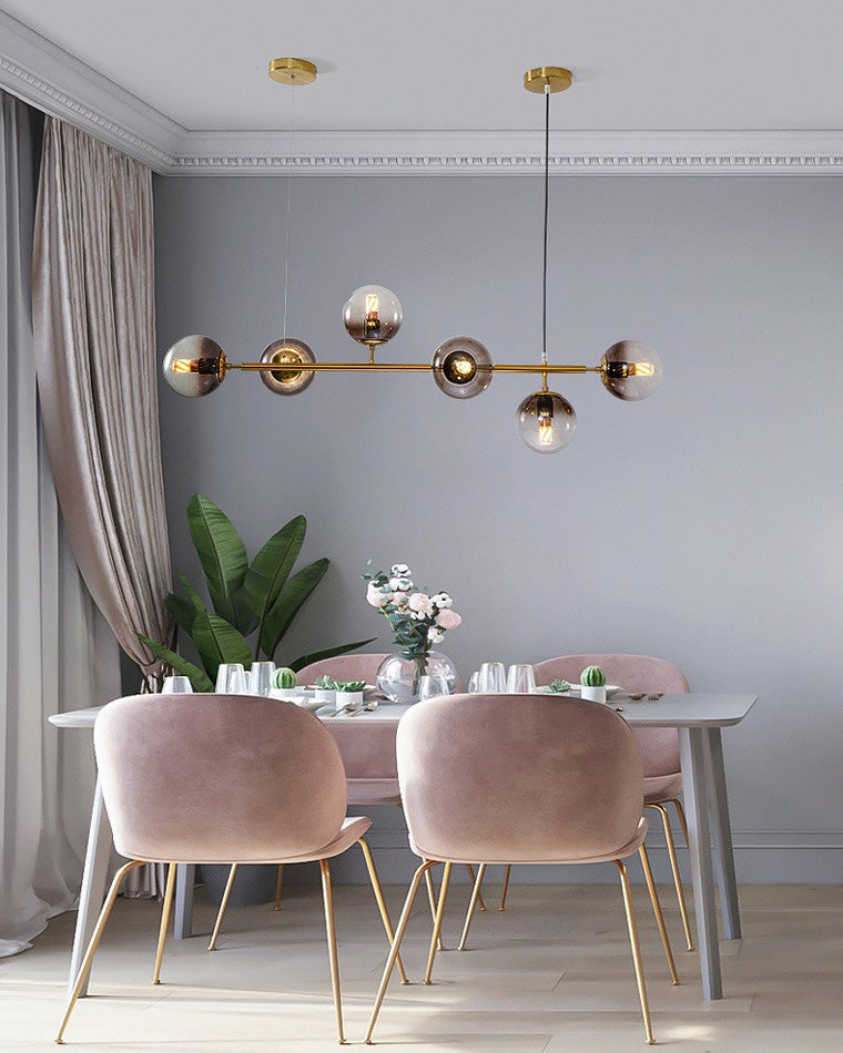 Lustre Linéaire à Globes