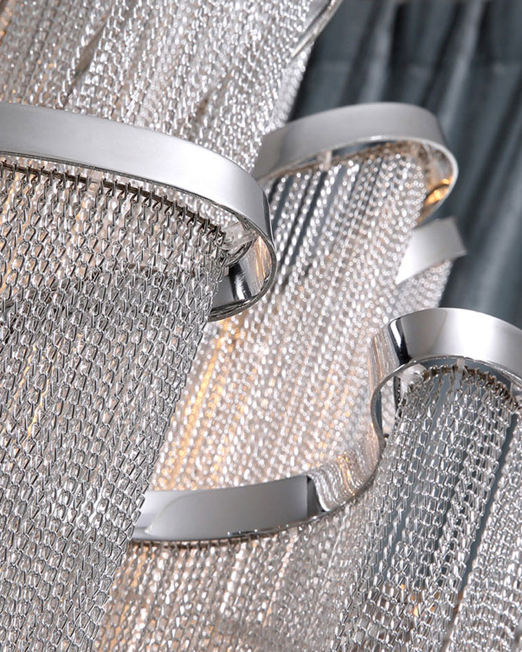 Metallic Cascade Chandelier