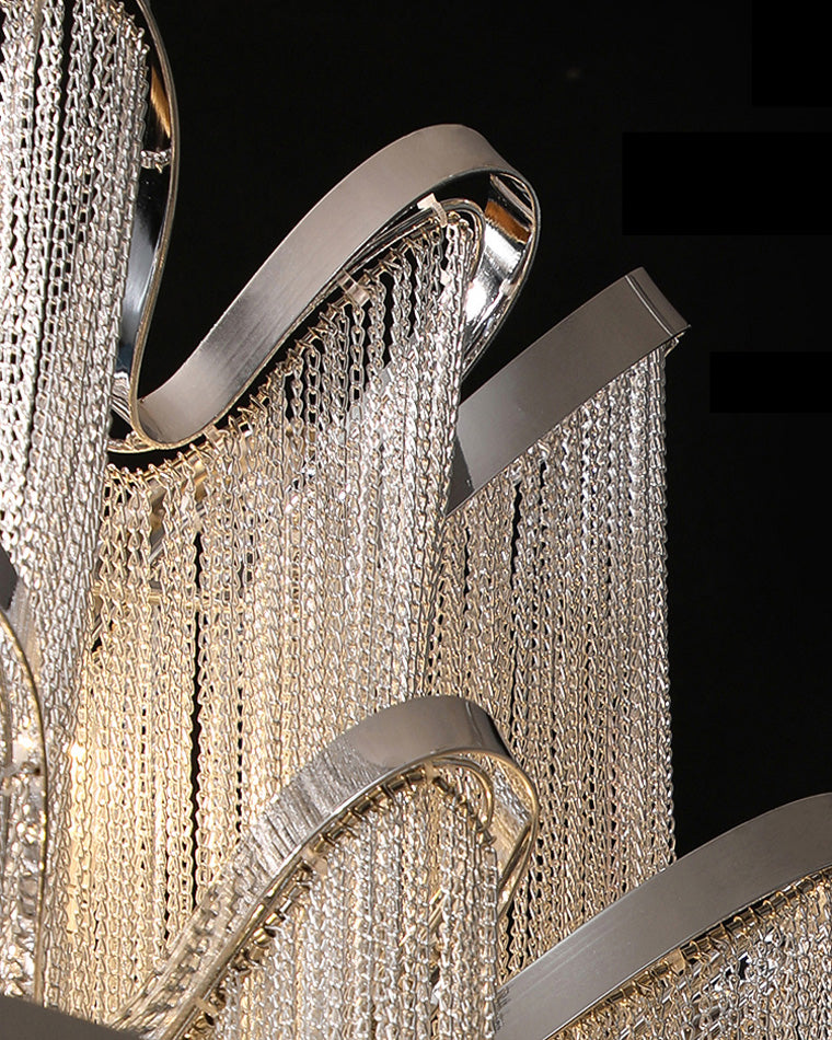 Metallic Cascade Chandelier