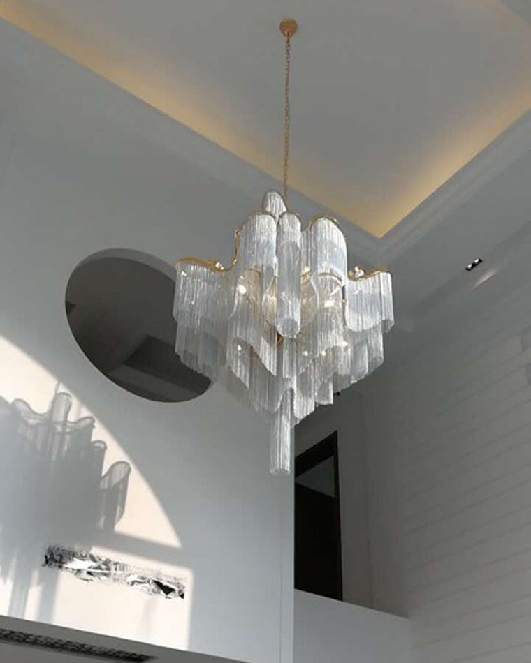 Metallic Cascade Chandelier