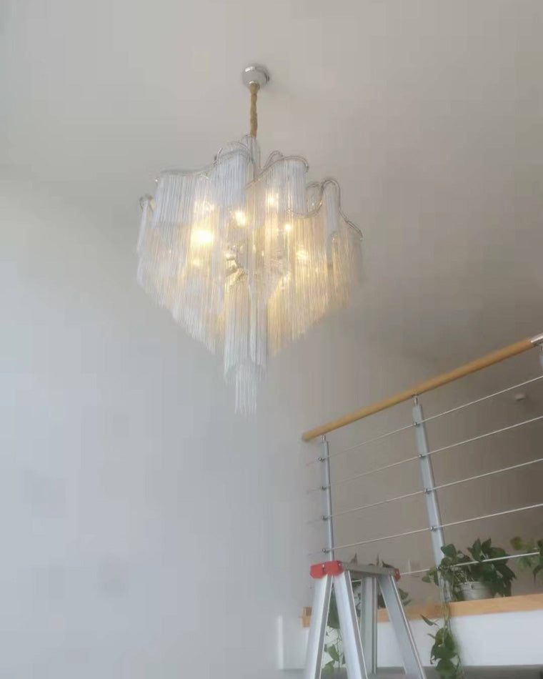 Metallic Cascade Chandelier