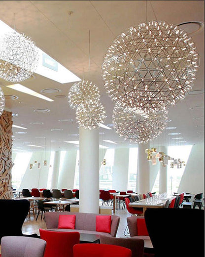 Lustre Céleste en Sphères Lumineuses