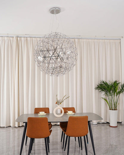 Lustre Céleste en Sphères Lumineuses